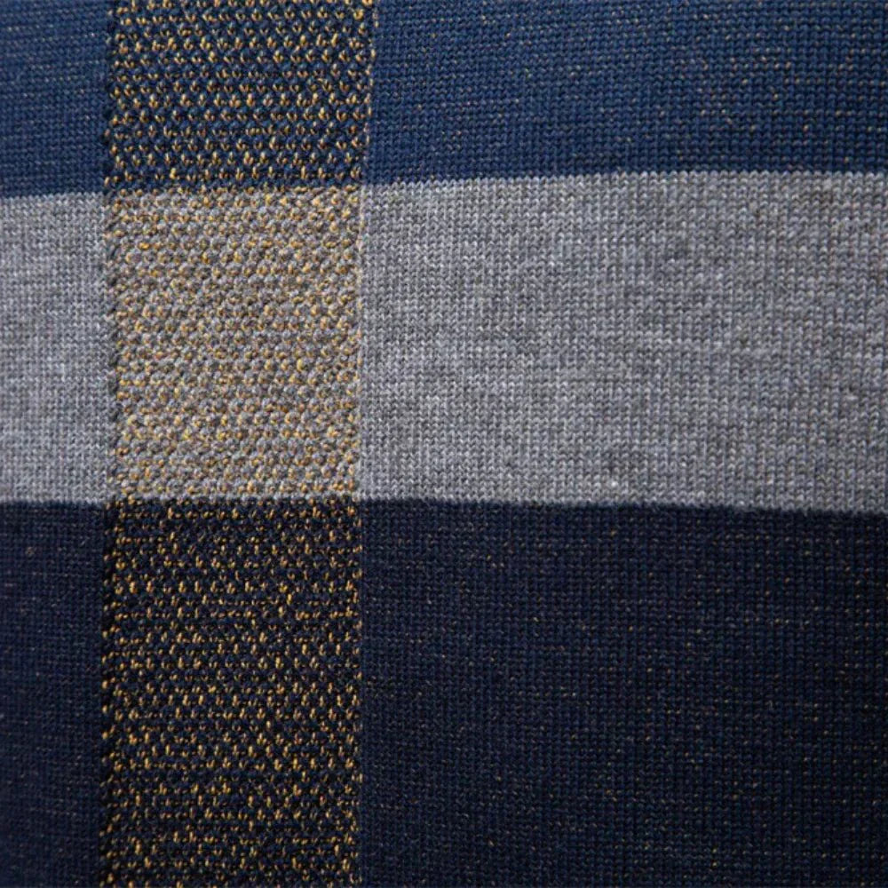 Rosenfeld | Stickad Herrpullover med Rutmönster
