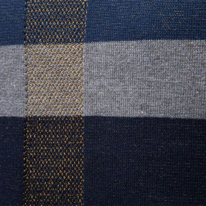 Rosenfeld | Stickad Herrpullover med Rutmönster
