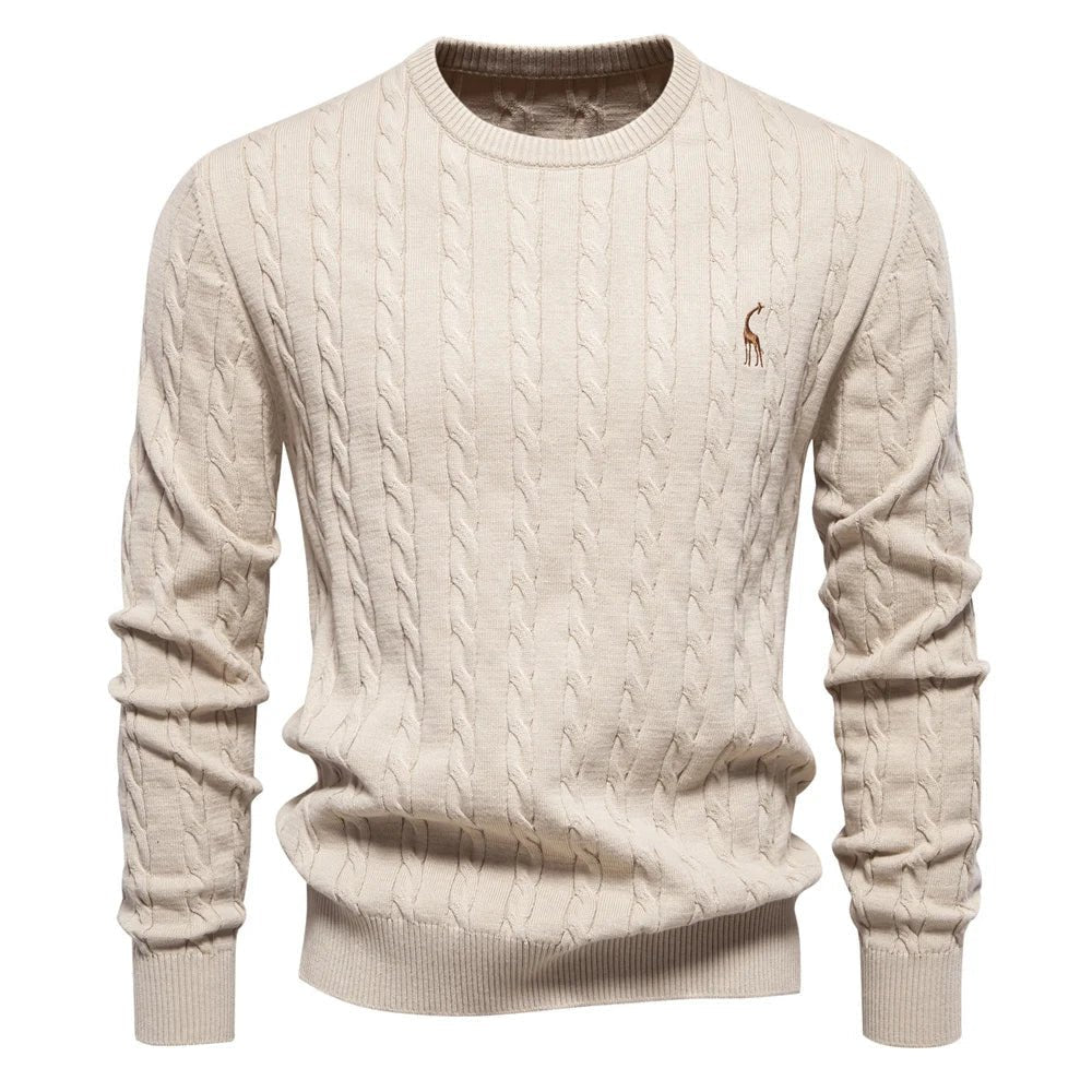 Falkner | Stickad Modern Herrpullover