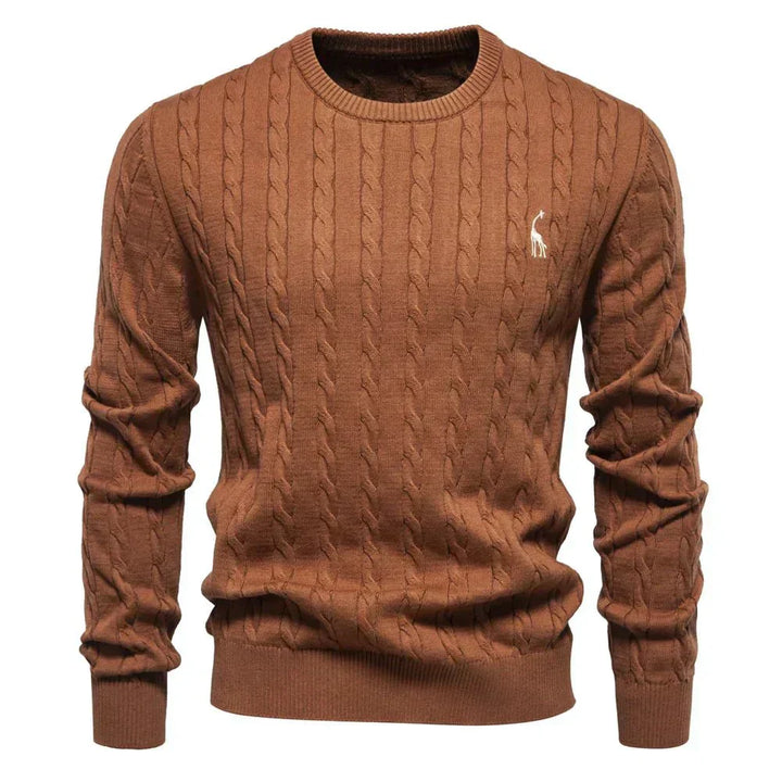 Falkner | Stickad Modern Herrpullover