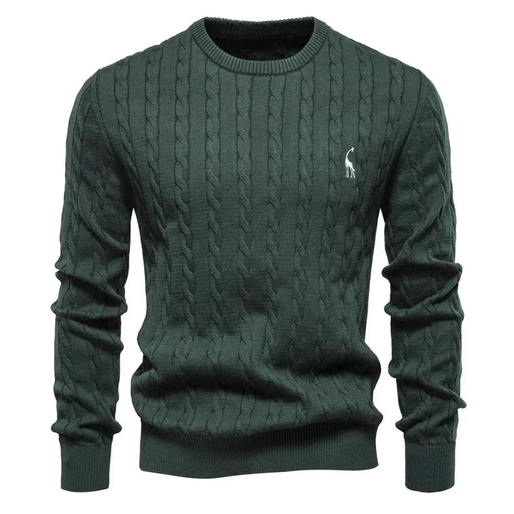 Falkner | Stickad Modern Herrpullover