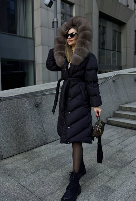 Christina | Elegant casual jacka med fuskpälskrage