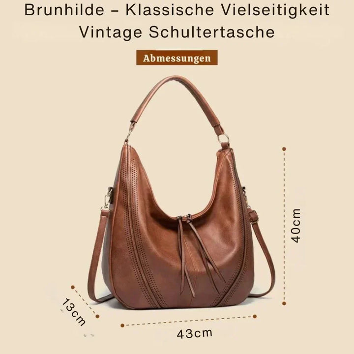 Brunhilde – Klassisk Mångsidig Vintage Axelväska